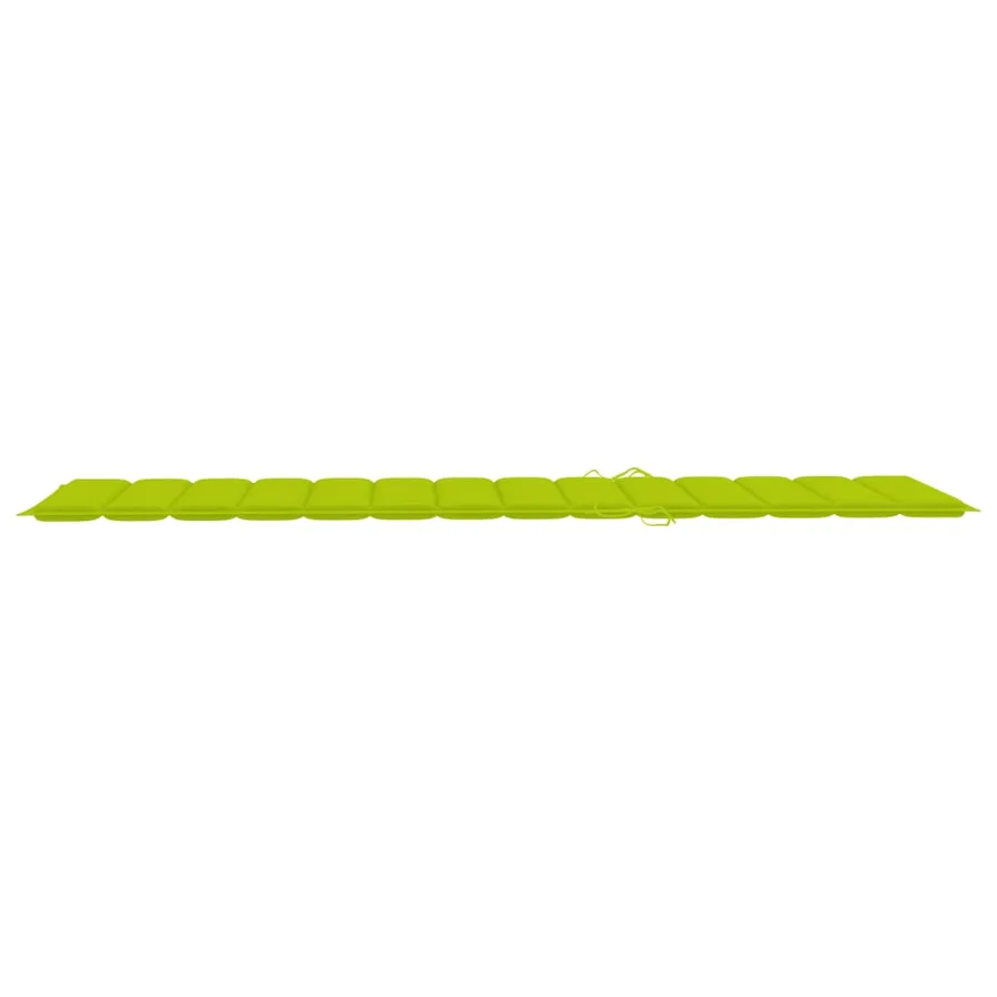 Chaise longue de jardin avec coussin Bois d'acacia solide - 14