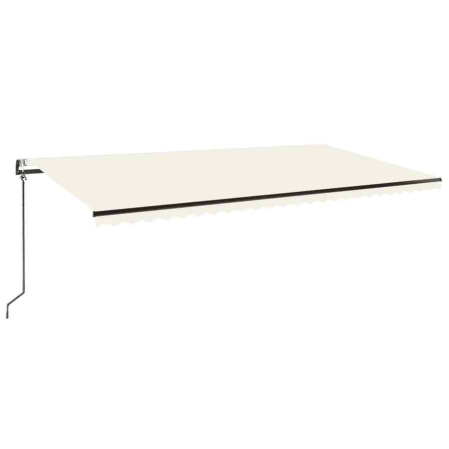 Auvent rétractable automatique 600x300 cm Crème - 2