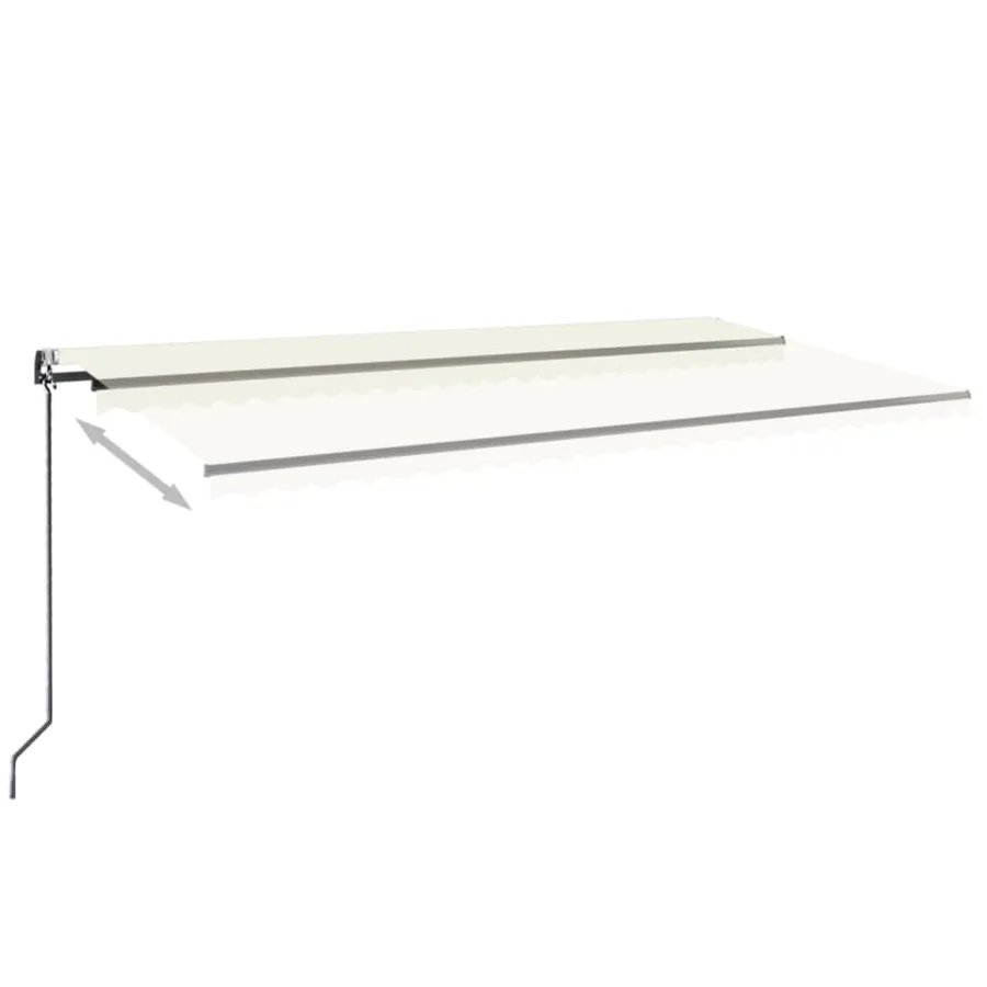 Auvent rétractable automatique 600x300 cm Crème - 3