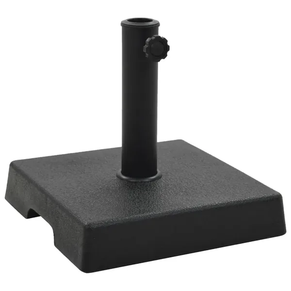 Socle carré de parasol Polyrésine 8 kg Noir
