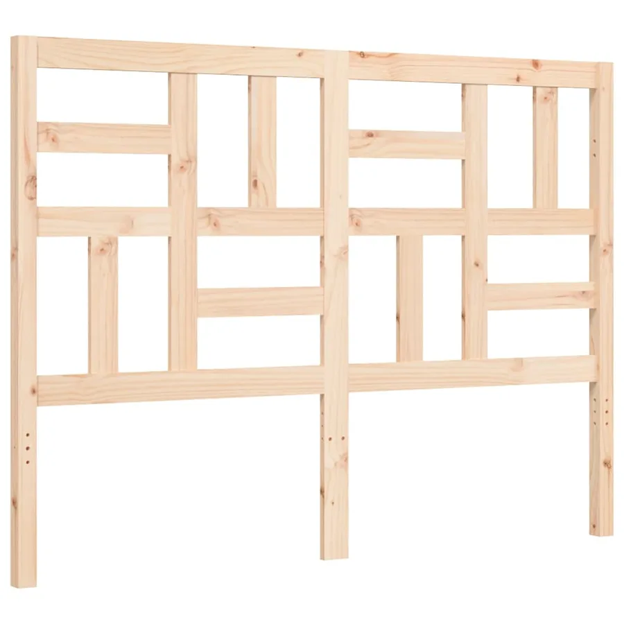 Cadre de lit sans matelas 140x200 cm bois massif de pin - 8