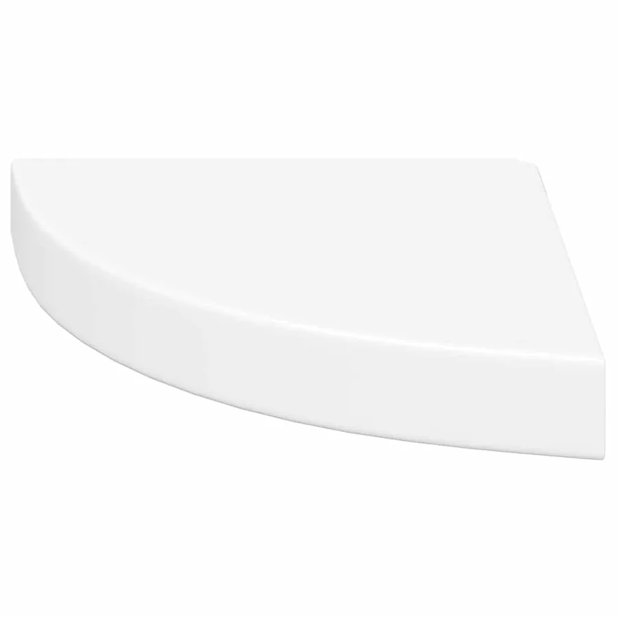 Étagères d'angle flottantes 4 pcs blanc 25x25x3,8 cm MDF - 6