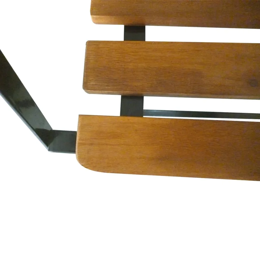 Banc pliable de jardin 112 cm Bois d'acacia solide - 5