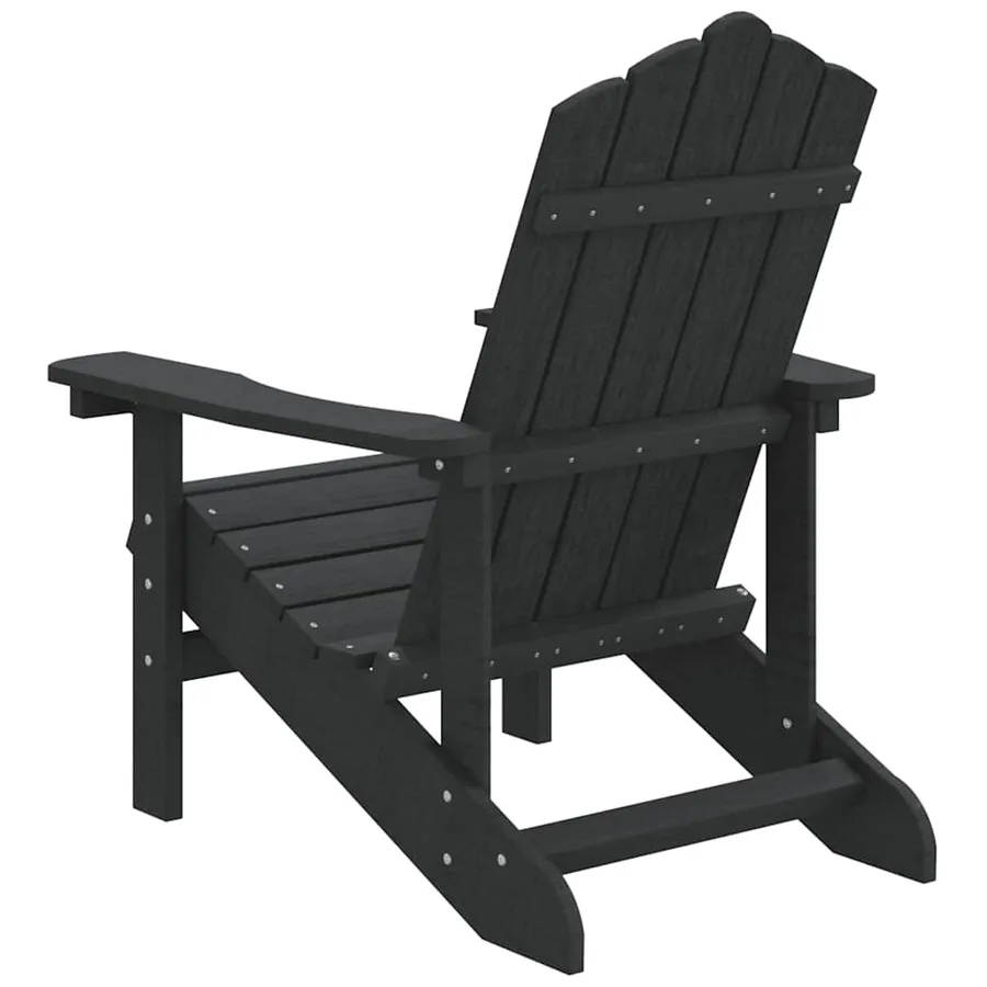 Chaise Adirondack de jardin PEHD anthracite - 5