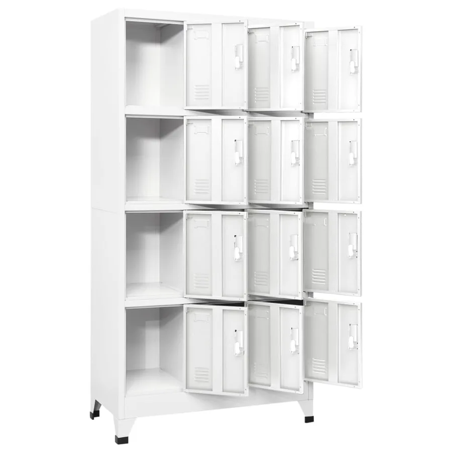 Armoire à casier avec 12 compartiments 90x45x180 cm - 3