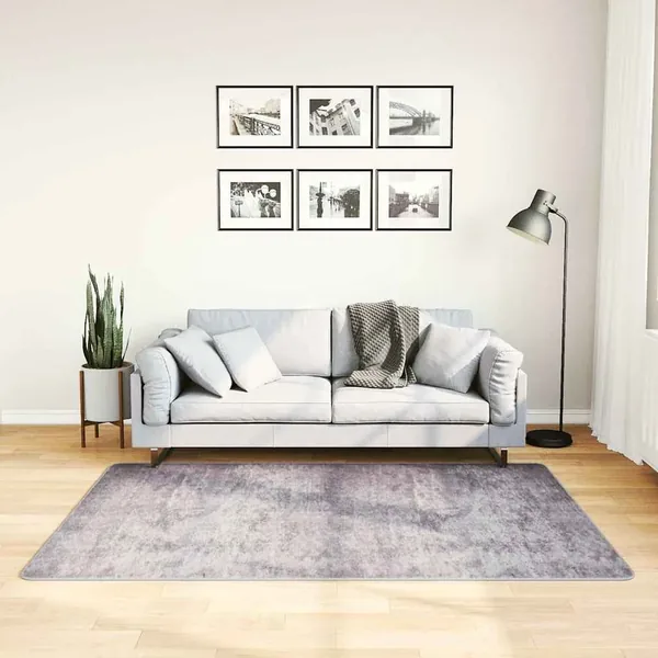 Tapis lavable 120x180 cm gris