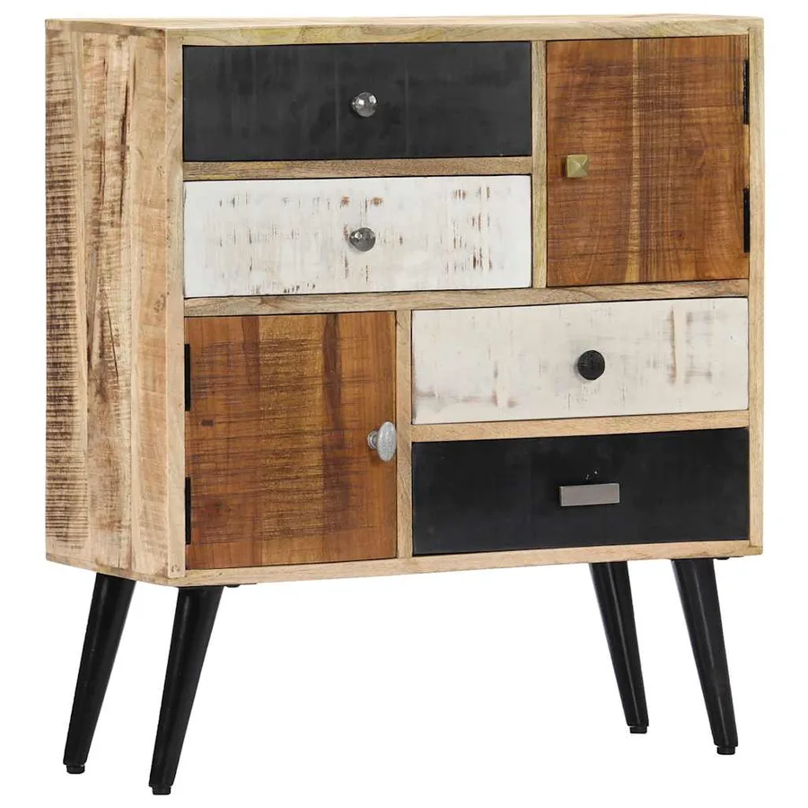 Buffet 70x30x78 cm Bois de manguier massif - 10
