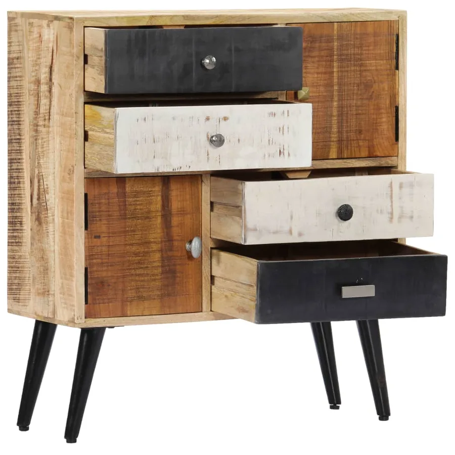 Buffet 70x30x78 cm Bois de manguier massif - 4