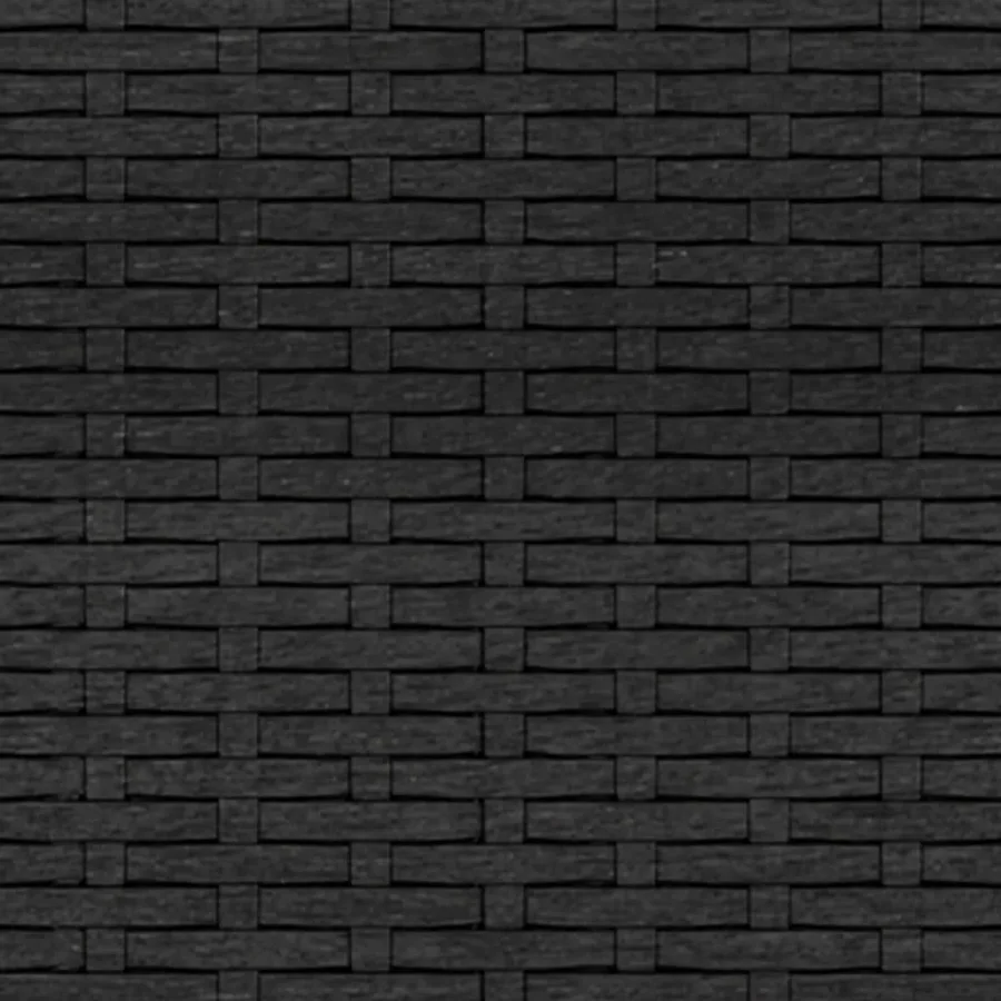 Salon de jardin 2 pcs avec coussins Noir Résine tressée - 10