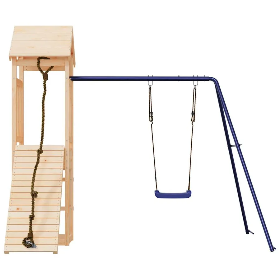 Aire de jeux d'extérieur bois de pin massif - 4