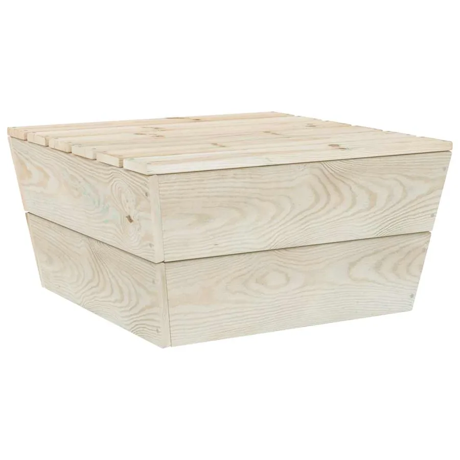 Tables de jardin 2 pcs 60x60x30 cm Bois d'épicéa imprégné - 3