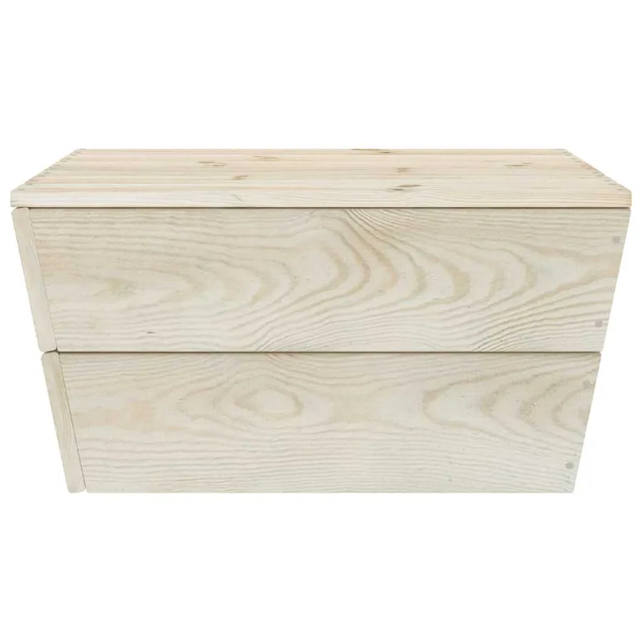Tables de jardin 2 pcs 60x60x30 cm Bois d'épicéa imprégné - 4