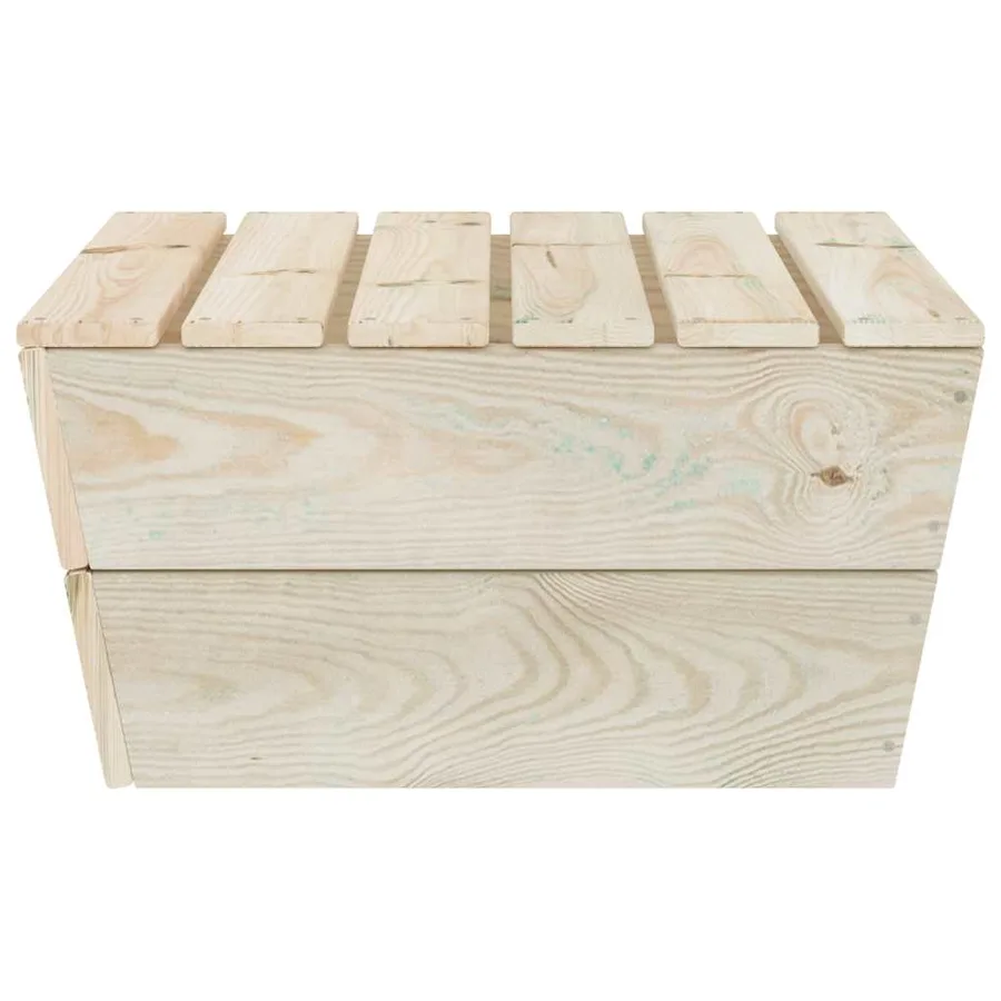 Tables de jardin 2 pcs 60x60x30 cm Bois d'épicéa imprégné - 5
