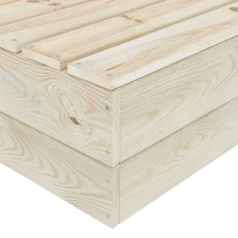 Tables de jardin 2 pcs 60x60x30 cm Bois d'épicéa imprégné - 6
