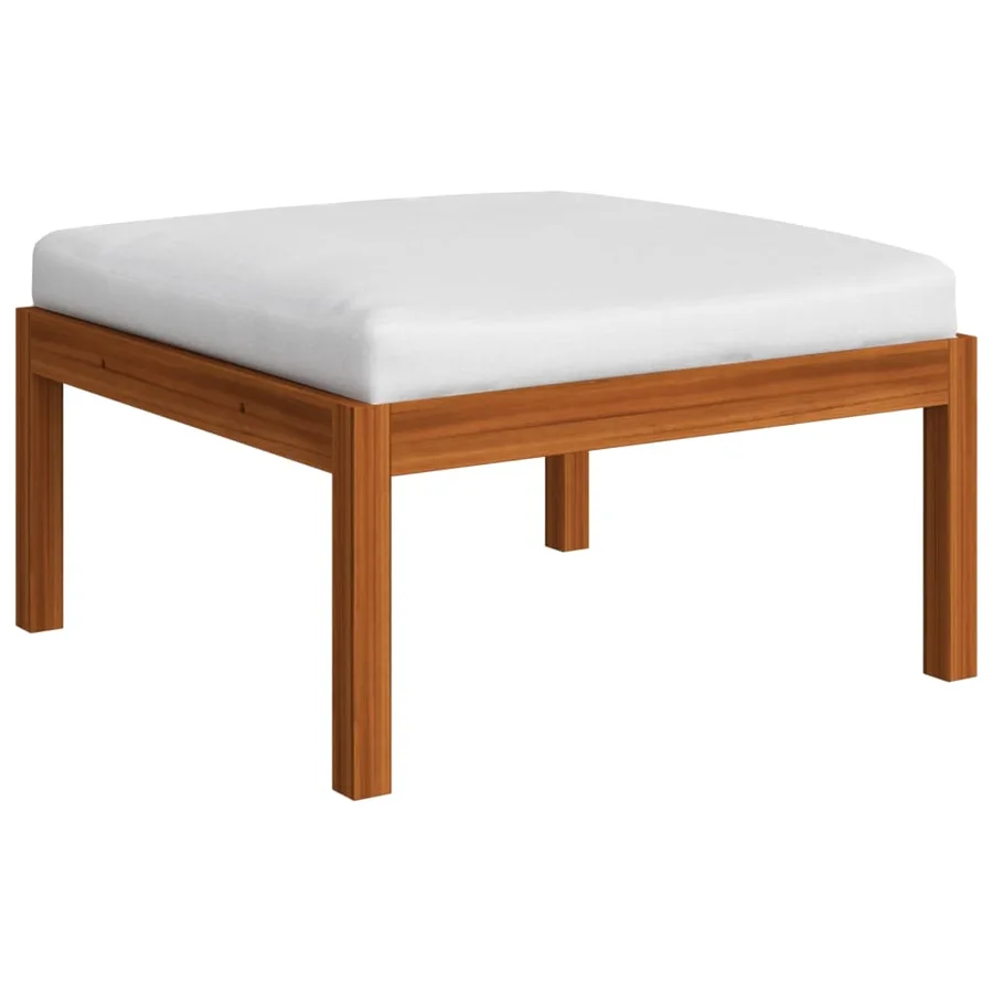 Salon de jardin 4 pièces avec coussins Crème 63 x 63 cm - 9
