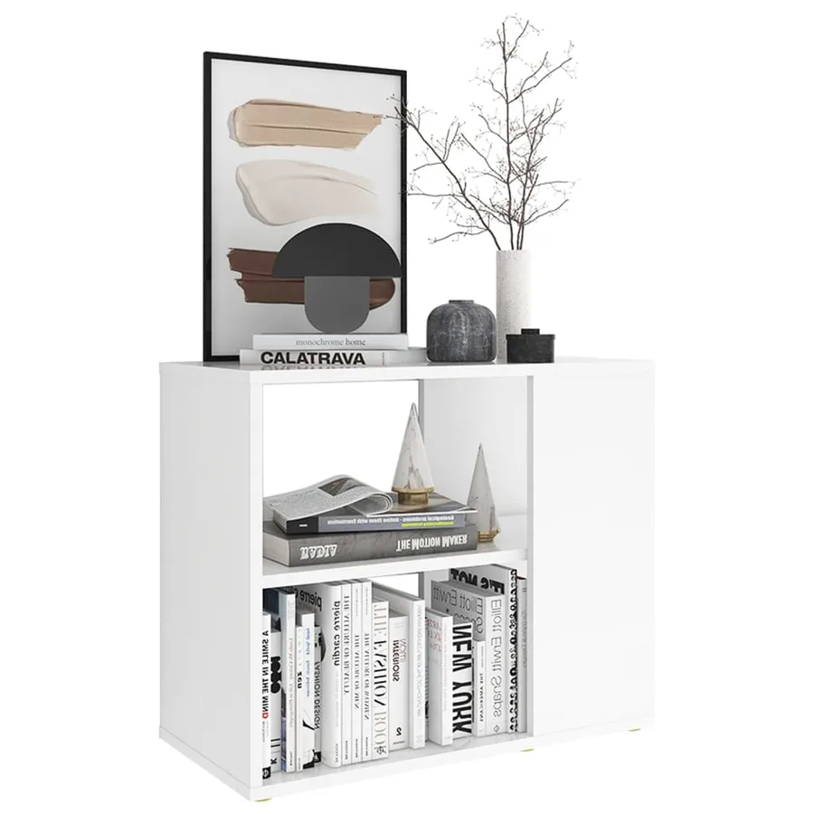 Armoire latérale Blanc 60x30x50 cm Aggloméré - 3