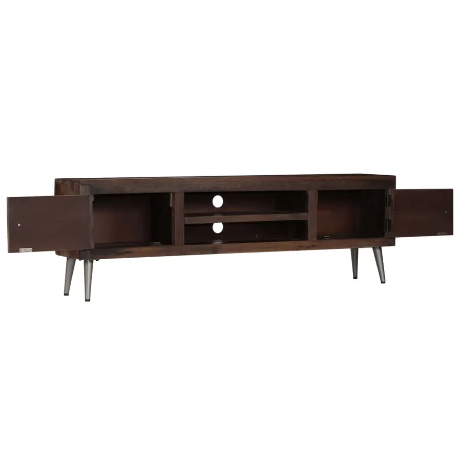Meuble TV Bois de récupération solide 140 x 30 x 45 cm - 3
