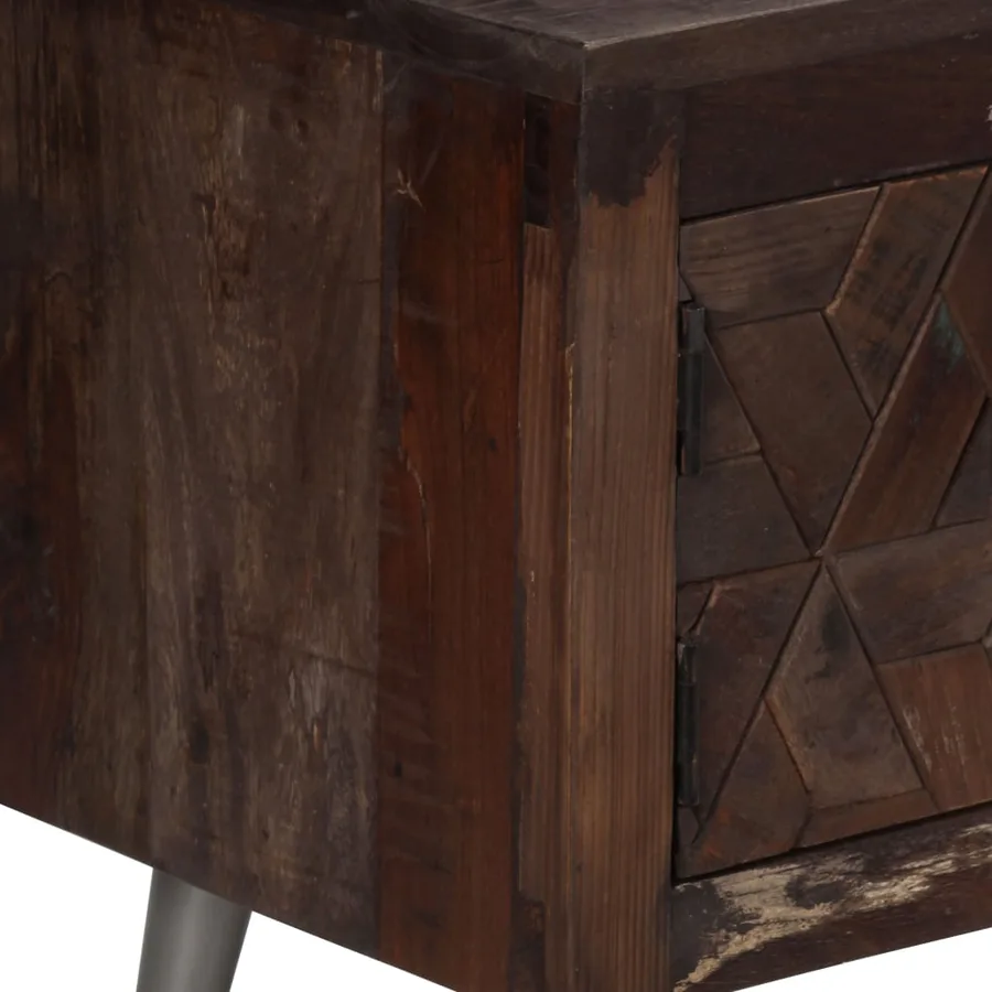 Meuble TV Bois de récupération solide 140 x 30 x 45 cm - 4