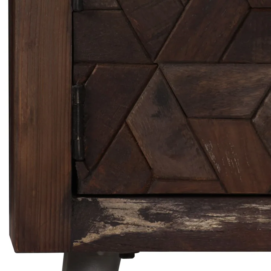 Meuble TV Bois de récupération solide 140 x 30 x 45 cm - 5