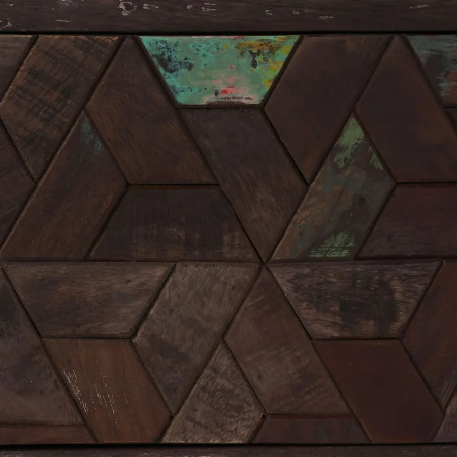 Meuble TV Bois de récupération solide 140 x 30 x 45 cm - 9