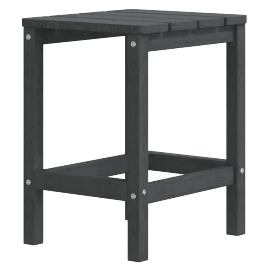 Chaise de jardin Adirondack avec table PEHD Anthracite - 5