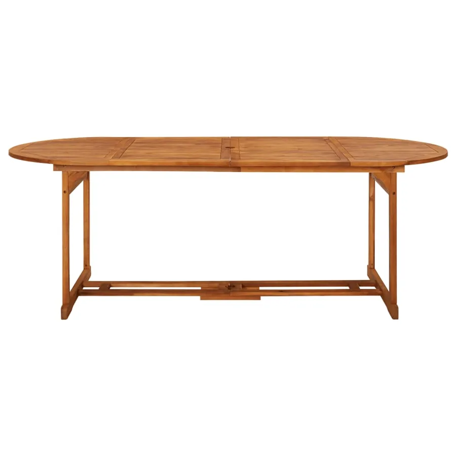 Ensemble à manger de jardin 9 pcs 220x90x75 cm bois d'acacia - 7