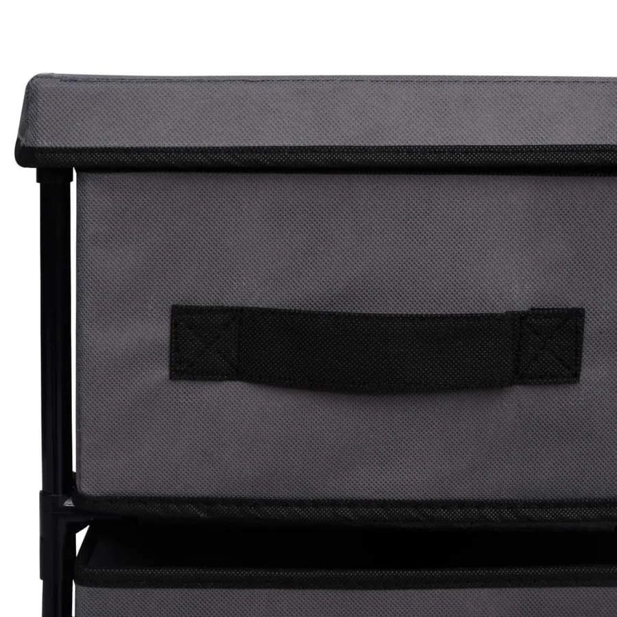 Armoire de rangement à 6 tiroirs 55x29x55 cm Gris Acier - 7