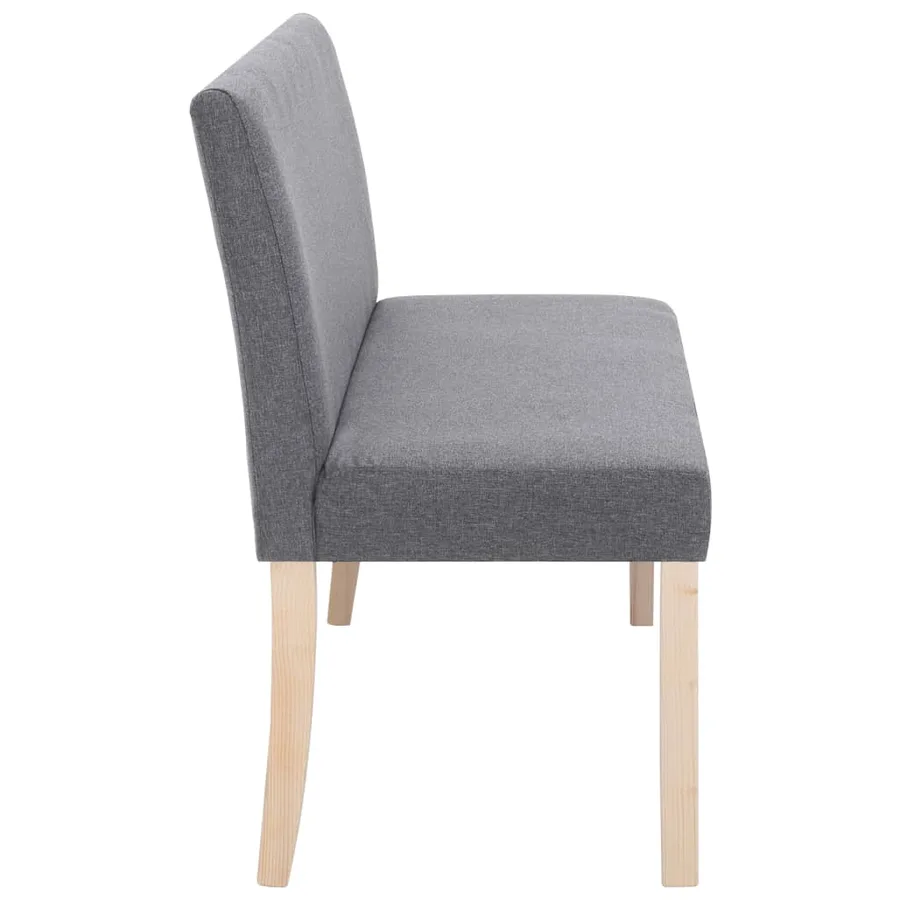 Banc 139,5 cm Gris clair Polyester - 4