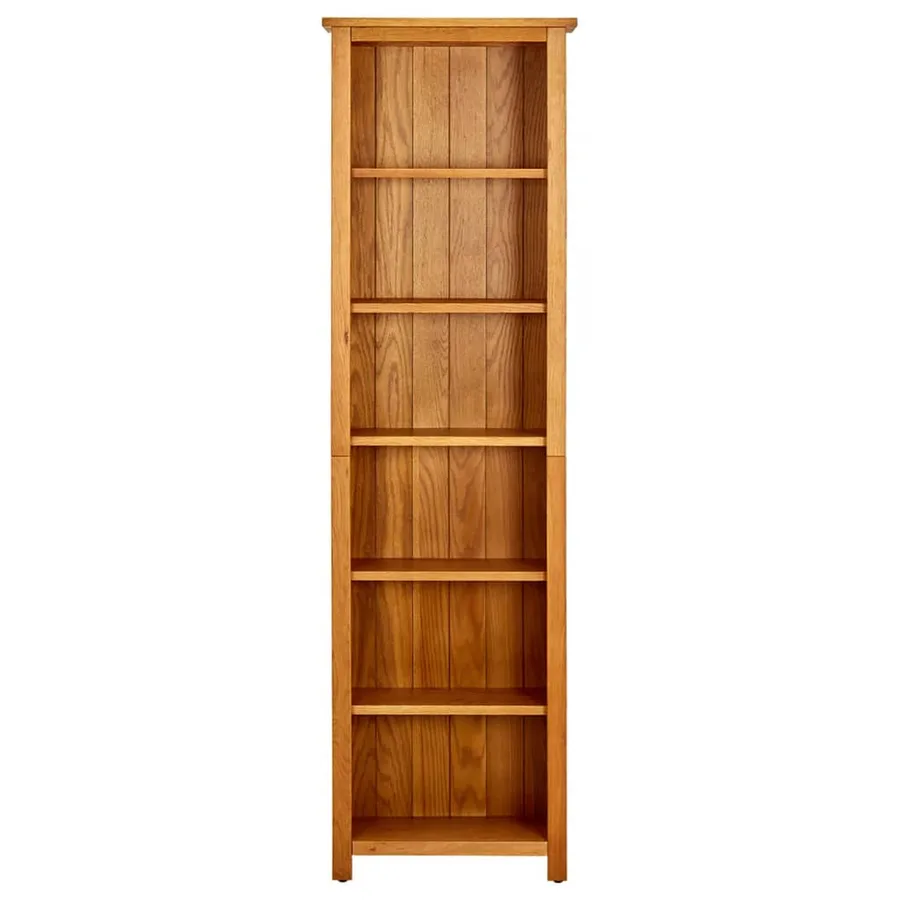 Bibliothèque à 6 niveaux 52x22x180 cm Bois de chêne massif - 2