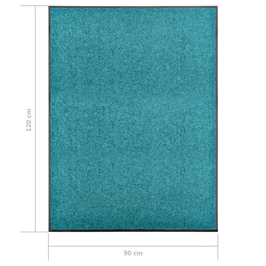 Paillasson lavable Cyan 90x120 cm - 6