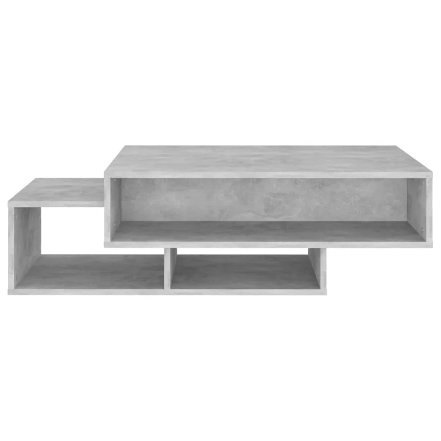 Table basse Gris béton 105x55x32 cm Bois d’ingénierie - 5