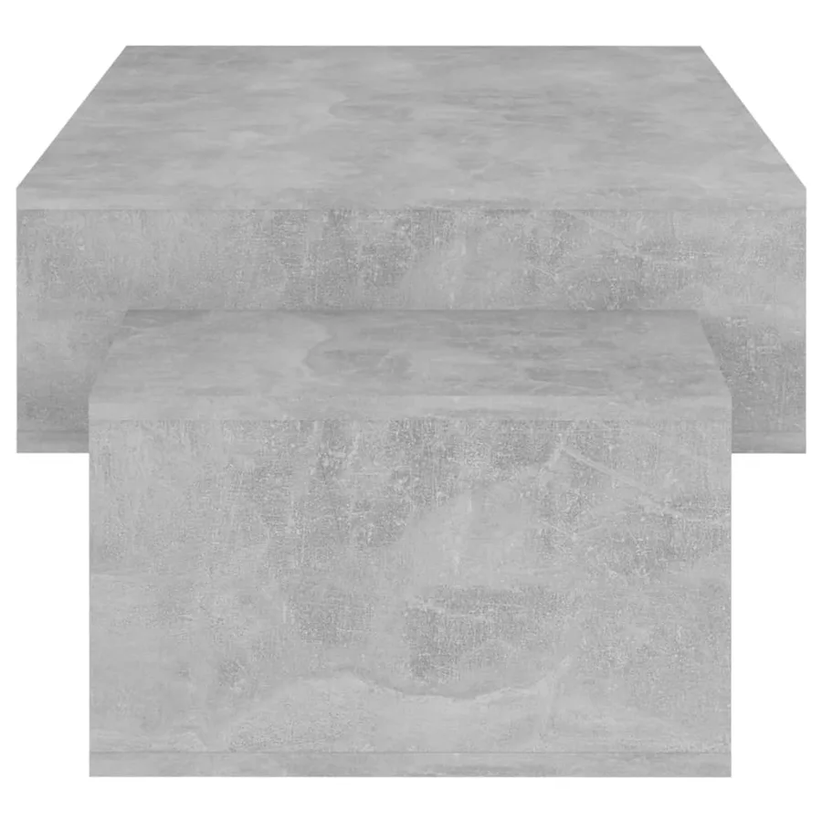 Table basse Gris béton 105x55x32 cm Bois d’ingénierie - 6