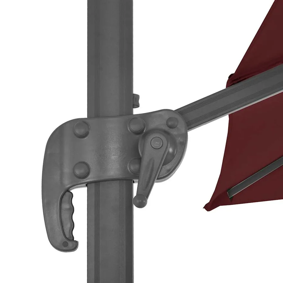 Parasol de jardin en porte-à-faux avec mât en aluminium - 7