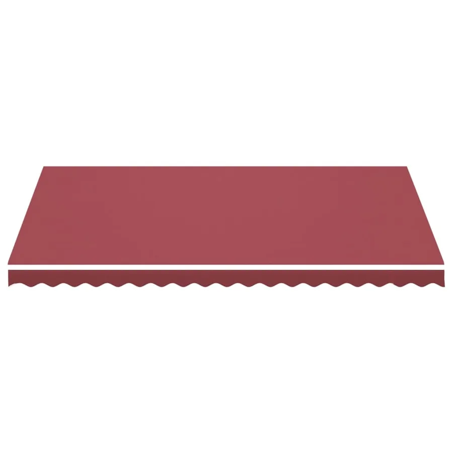 Tissu de remplacement pour auvent bordeaux rouge 4,5x3 m polyester - 3