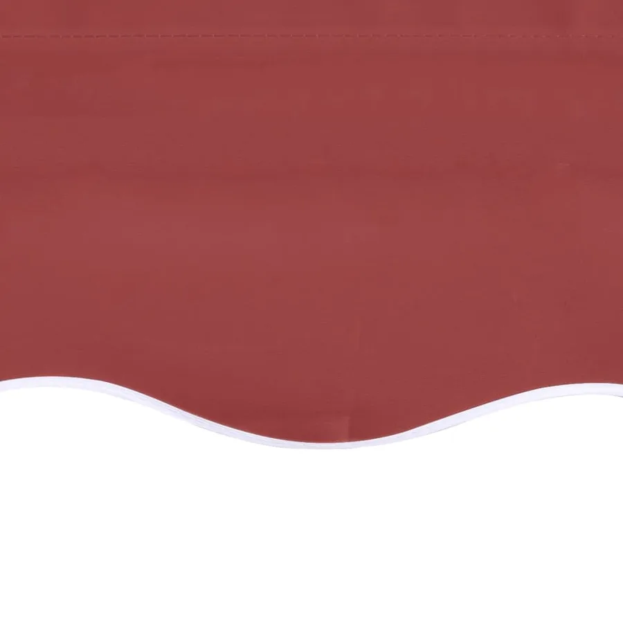 Tissu de remplacement pour auvent bordeaux rouge 4,5x3 m polyester - 5