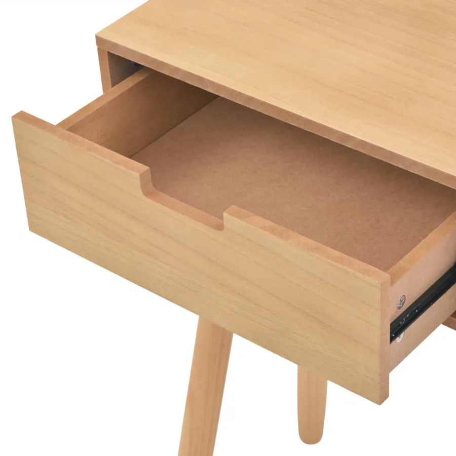 Table console Bois de pin massif 80 x 30 x 72 cm Marron - 5