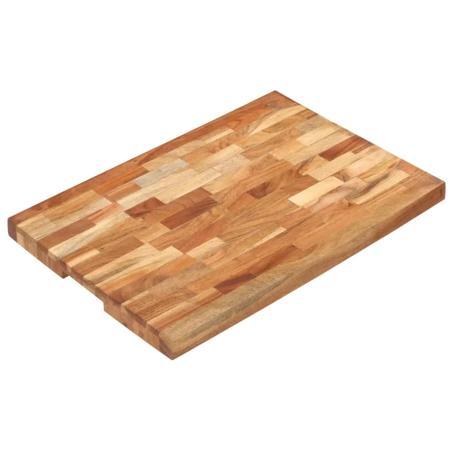 Planche à découper 60x40x4 cm Bois d'acacia massif
