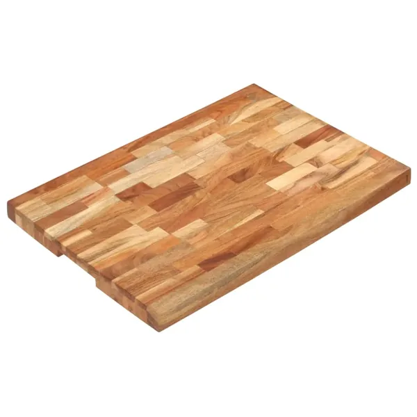 Planche à découper 60x40x4 cm Bois d'acacia massif