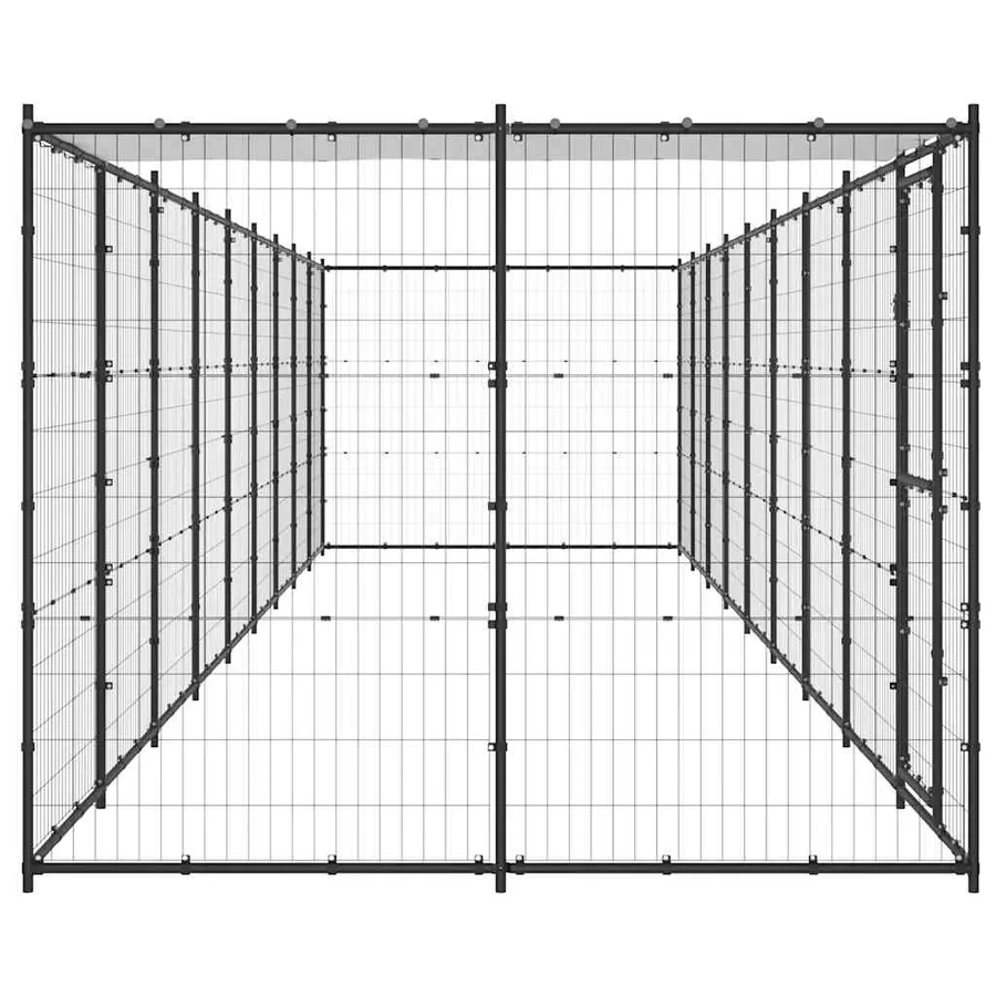 Chenil extérieur Acier avec toit 21,78 m² - 5