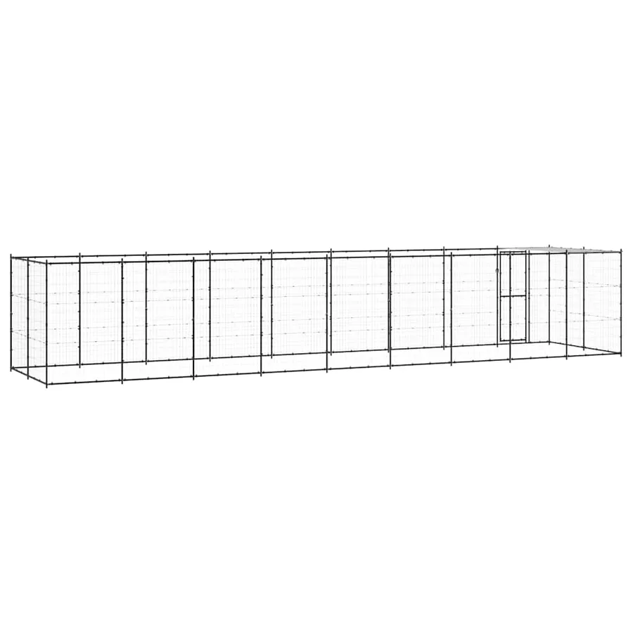 Chenil extérieur Acier avec toit 21,78 m² - 6