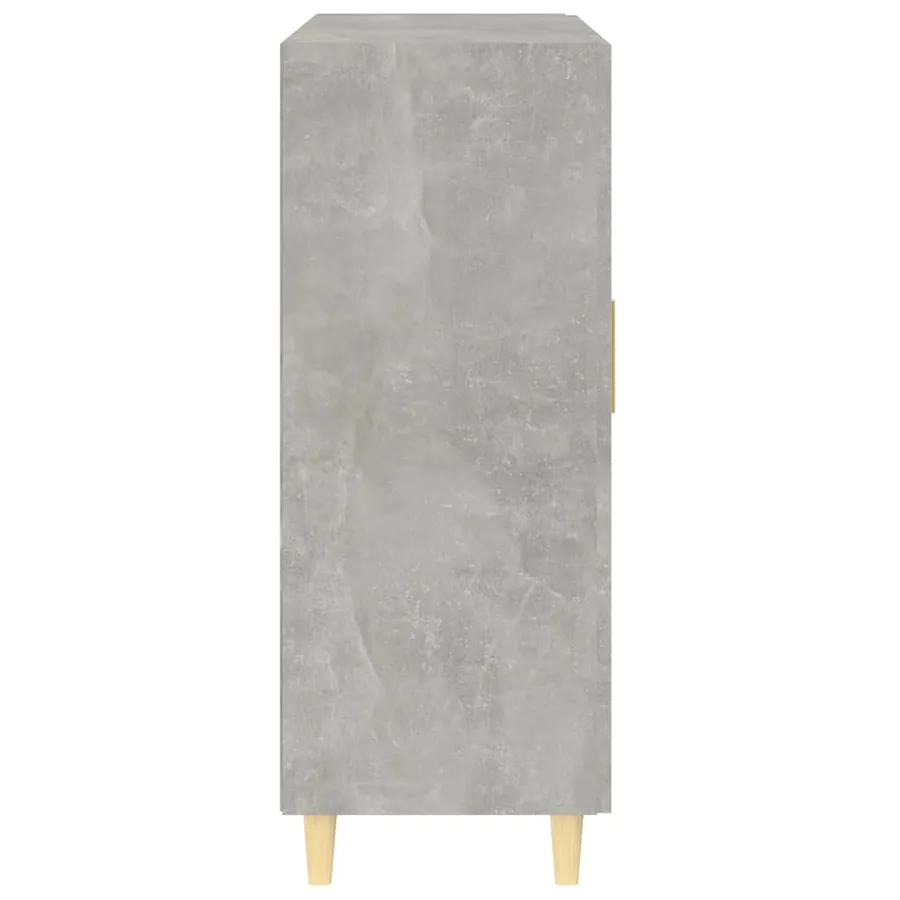 Buffet gris béton 69,5x34x90 cm bois d'ingénierie - 6