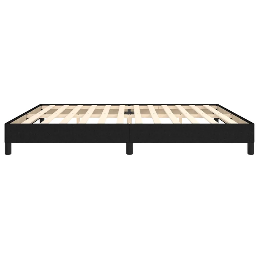 Cadre de lit sans matelas noir 200x200 cm tissu - 6