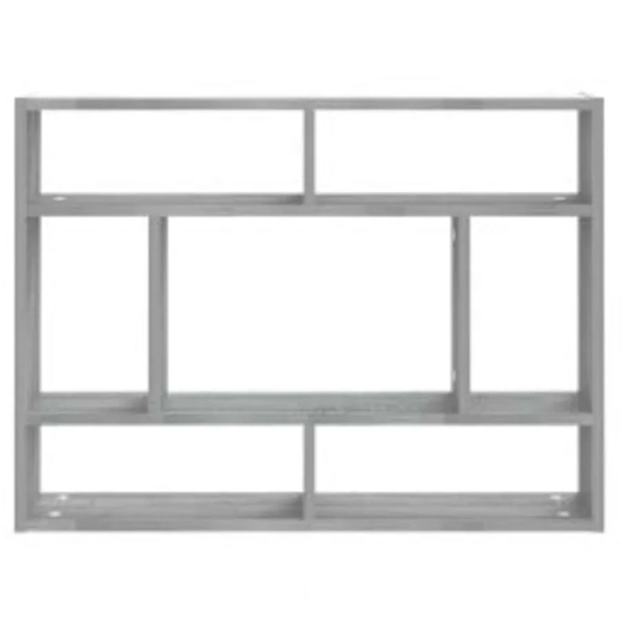 Étagère murale Sonoma gris 75x16x55 cm Bois d'ingénierie - 4