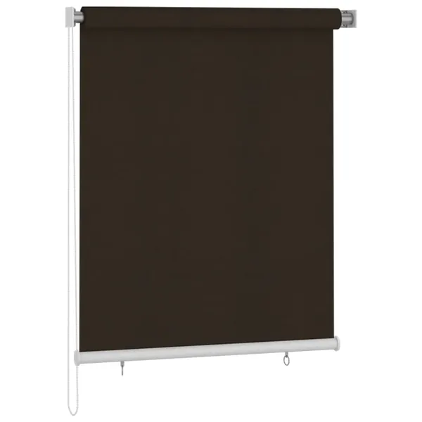 Store roulant d'extérieur 125 (l) x 140 (H) cm marron