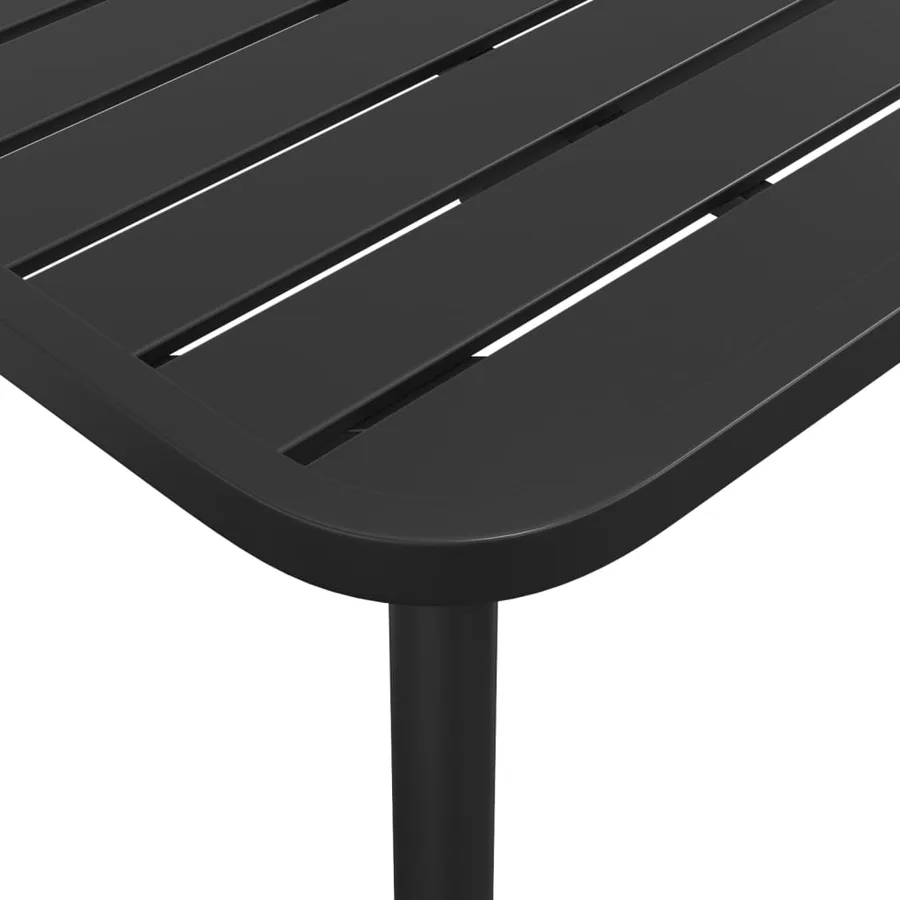 Ensemble à manger de jardin 9 pcs anthracite acier - 9
