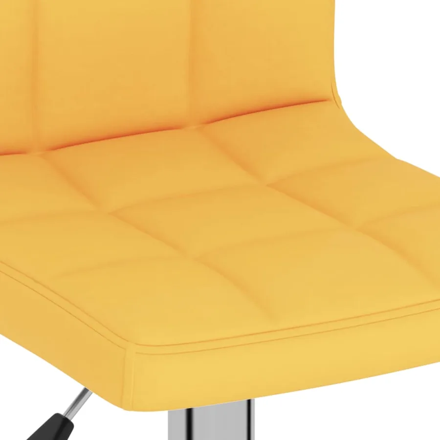 Tabourets de bar lot de 2 jaune moutarde tissu - 8