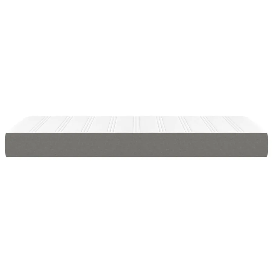 Matelas de lit à ressorts ensachés fermeté moyenne Gris foncé 100x200x20 cm - 4