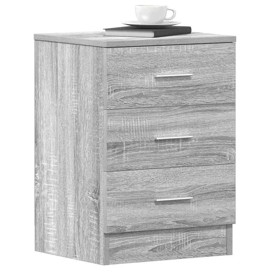 Table de chevet Sonoma gris 38x35x56 cm Bois d'ingénierie - 4