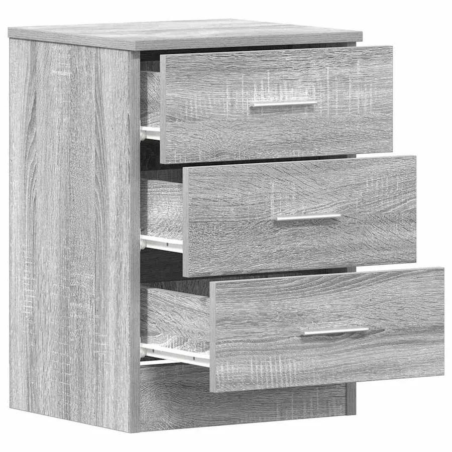 Table de chevet Sonoma gris 38x35x56 cm Bois d'ingénierie - 5