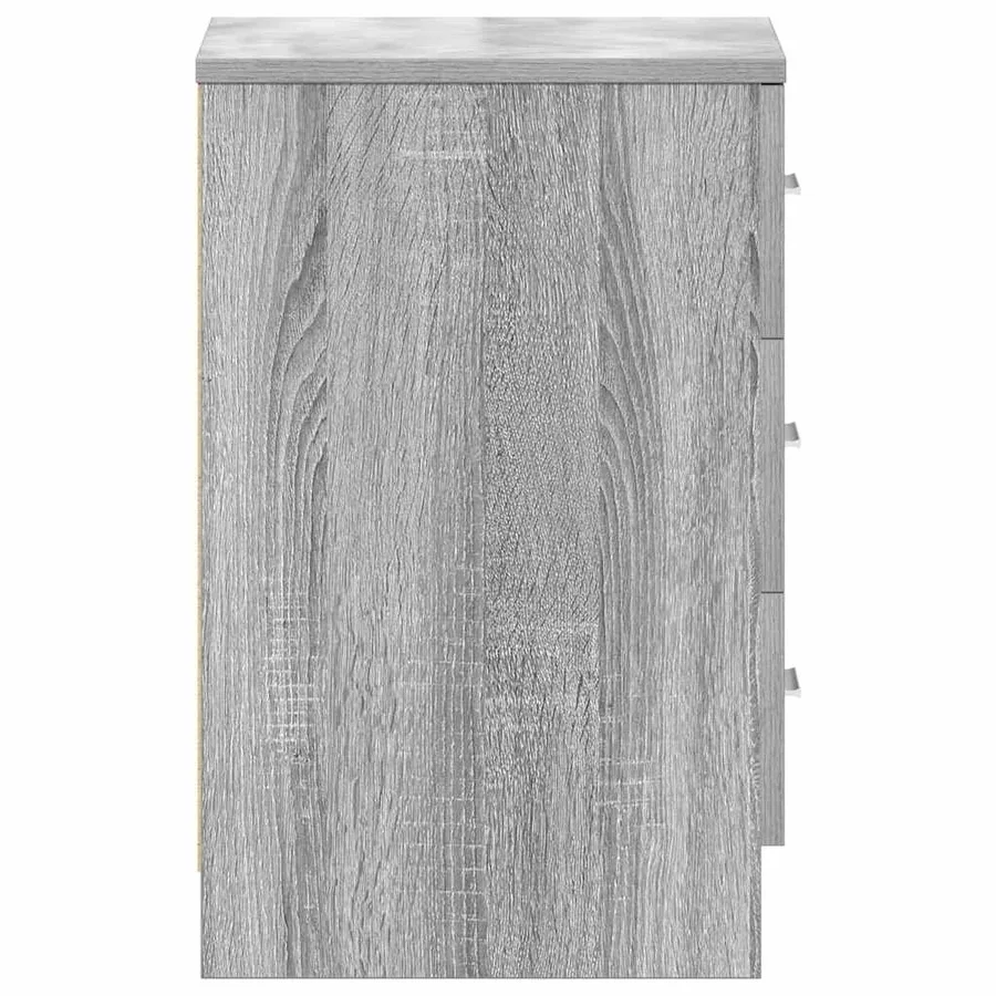 Table de chevet Sonoma gris 38x35x56 cm Bois d'ingénierie - 7